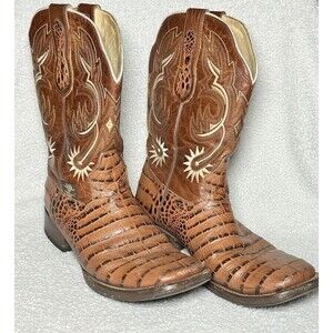 Alfa Leather Country Western Boots Men’s Size 10.5 Made In Mexico